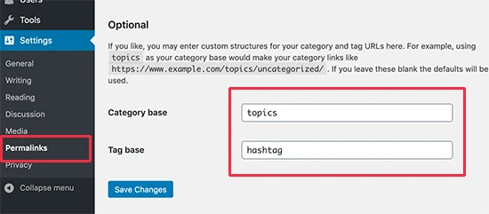 Category and tag base