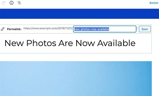 Customize post permalink