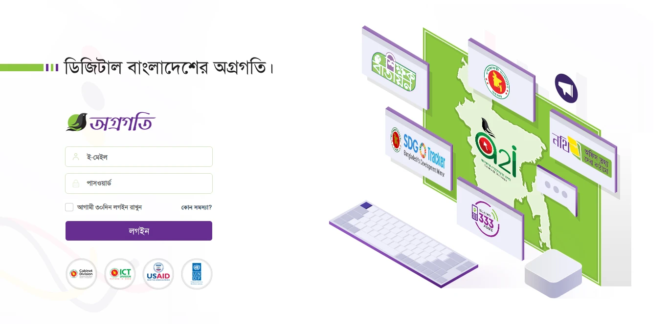 A2I Login Page Design